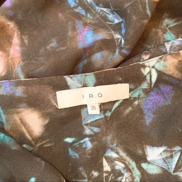 IRO Marty Poly Dress in Bleu - Picture 8 of 9